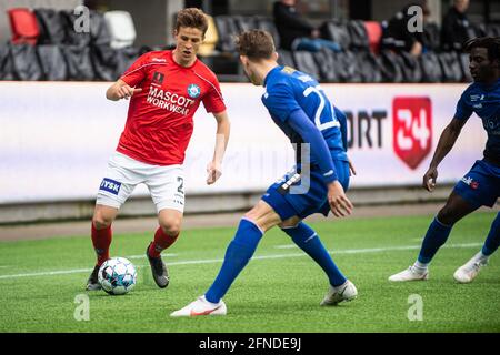 Silkeborg, Dänemark. Mai 2021. Rasmus Carstensen (2) von Silkeborg, WENN er während des NordicBet Liga-Spiels zwischen Silkeborg IF und HB Koege im Jysk Park in Silkeborg gesehen wurde. (Foto: Gonzales Photo/Alamy Live News Stockfoto