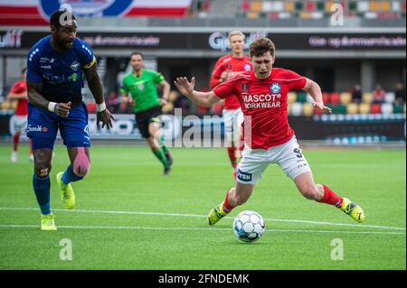 Silkeborg, Dänemark. Mai 2021. Alexander Lind (9) von Silkeborg, DER WÄHREND des NordicBet Liga-Spiels zwischen Silkeborg IF und HB Koege im Jysk Park in Silkeborg gesehen wurde. (Foto: Gonzales Photo/Alamy Live News Stockfoto