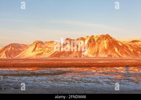 Landschaft in der Region Arnarstapi, Snaefellsnes Halbinsel, Island, Europa Stockfoto