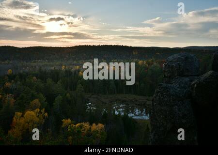 Blick vom Eagle's Nest bei Sonnenuntergang, Eagle's Nest, Ottawa, Ontario, Kanada Stockfoto