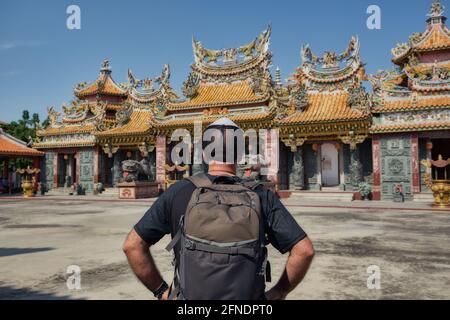 Chinesische Schrein und Tempel in Bangkok, Thailand, Sian Lor Tai Tian Kong Stockfoto