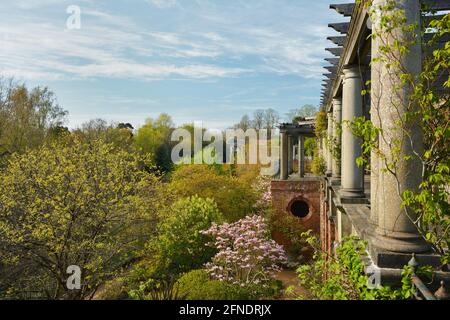 The Hill Garden and Pergola in Hampstead Heath, London, Großbritannien Stockfoto