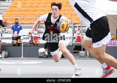 Aomi Urban Sports Park, Tokio, Japan. Mai 2021. Ryu Watanabe, 16. MAI 2021 - Basketball : READY STEADY TOKYO - 3X3 Basketball im Aomi Urban Sports Park, Tokyo, Japan. Quelle: Naoki Nishimura/AFLO SPORT/Alamy Live News Stockfoto