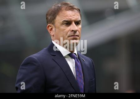 Mailand, Italien, 16. Mai 2021. Leonardo Semplici Cheftrainer von Cagliari während der Serie A Spiel bei Giuseppe Meazza, Mailand. Bildnachweis sollte lauten: Jonathan Moscrop / Sportimage Stockfoto