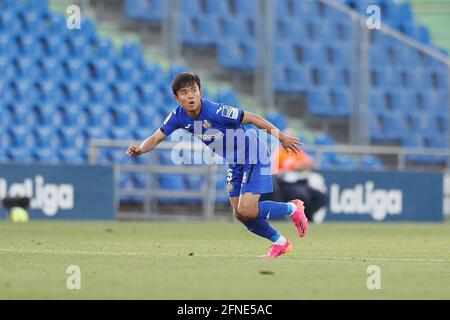 Getafe, Spanien. Mai 2021. Takefusa Kubo (Getafe) Fußball/Fußball: Spanisches 'La Liga Santander'-Spiel zwischen Getafe CF 2-1 Levante UD im Coliseum Alfonso Perez in Getafe, Spanien. Quelle: Mutsu Kawamori/AFLO/Alamy Live News Stockfoto