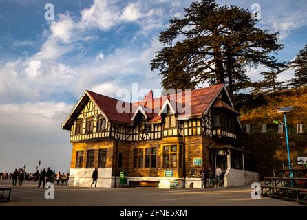 Haus im Kolonialstil in shimla gemacht. Stockfoto