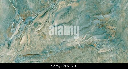Verde Indio Marmor Design mit natürlichen Adern flüssigen Marmor-Effekt Stockfoto