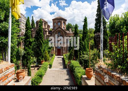 Panagia Chalkeon Kirche, UNESCO-Weltkulturerbe Thessaloniki, Griechenland Stockfoto