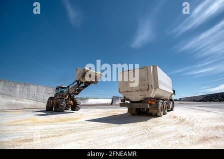Radlader Ladewagen Stockfoto