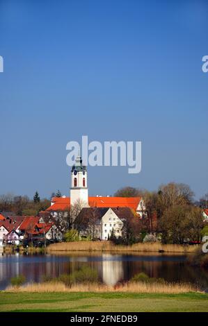 St. (Gallus) und Ulrich, Zeller See, Kisslegg, Oberschwaben, Baden-Württemberg, Deutschland Stockfoto