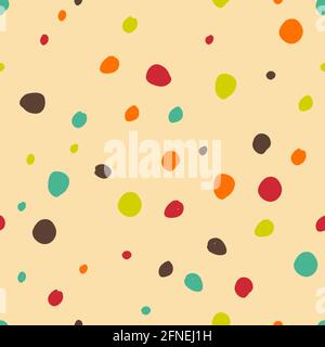 Nahtloses Muster mit Punktmuster. Kreative Textur für Stoff, Textil Stock Vektor