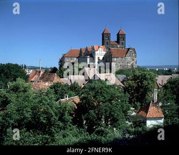 Der Schlossberg mit der Stiftskirche St. Servatius [maschinelle Übersetzung] Stockfoto