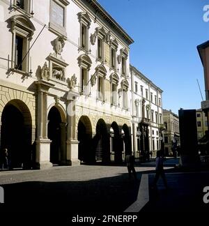 Fassade der Universität Padua. [Automatisierte Übersetzung] Stockfoto
