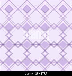 Geometrisches Nahtloses Muster in lila, hellviolett. Stock Vektor