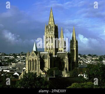 Cornwall: Kathedrale in Truro, erbaut 1880-1910, Südengland. [Automatisierte Übersetzung] Stockfoto