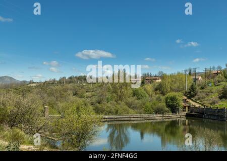 Senda de las Pesquerías Reales, Valsaín (Segovia) Stockfoto