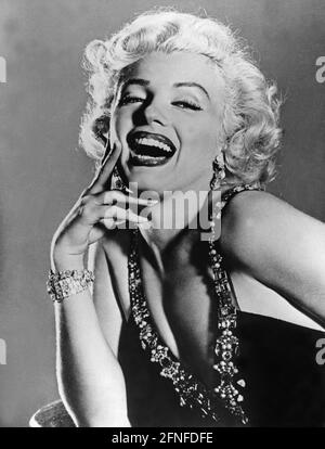 Ein Porträt der amerikanischen Schauspielerin Marilyn Monroe. [Automatisierte Übersetzung] Stockfoto