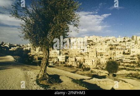 Panorama von Bethlehem im Westjordanland. [Automatisierte Übersetzung] Stockfoto