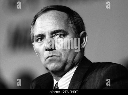 Wolfgang SCHAEUBLE , CDU , Oktober 1993 [automatisierte Übersetzung] Stockfoto