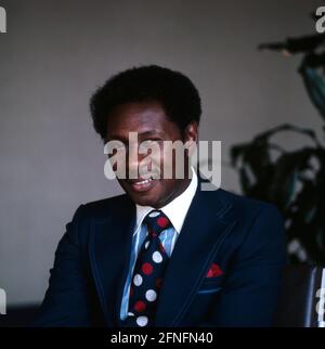 Freddy Cole, amerikanischer Jazz Sänger und Jazzpianist, Portrait um 1976. Freddy Cole, amerikanischer Jazzsänger und Pianist, Porträt um 1976. Stockfoto