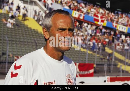 FUSSBALL-Europameisterschaft 1992 Dänemark - Deutschland Finale 26.06.1992 Nationaltrainer Richard MOELLER-NIELSEN (Dänemark) FOTO: WEREK Press Picture Agency xxNOxMODELxRELEASExx Stockfoto