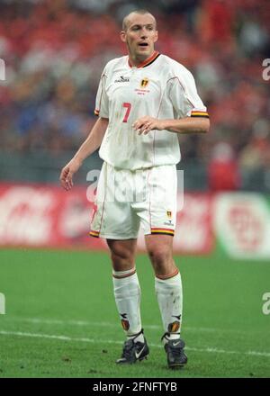 Weltmeisterschaft 1998. Niederlande - Belgien 0:0/13.06.1998 in Paris/St. Denis. Marc Willmots (Bel). [Automatisierte Übersetzung] Stockfoto