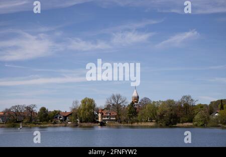 Wesslingsee, Wesslinger See, Oberbayern, Deutschland, Europa. Stockfoto
