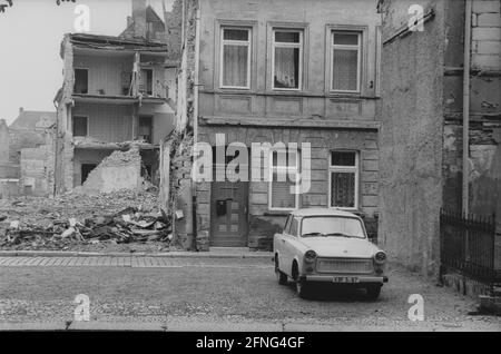 Länder / DDR-Land / Oktober 1989 Sachsen-Anhalt: Aschersleben: Altstadt // [automatisierte Übersetzung] Stockfoto
