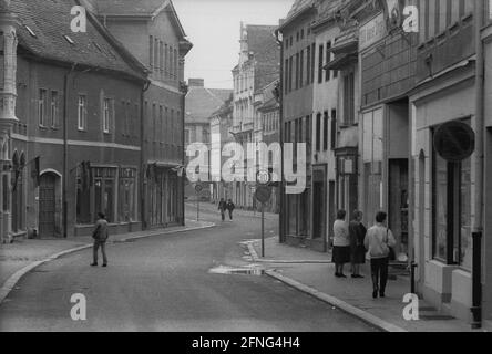 Länder / DDR-Land / Oktober 1989 Sachsen-Anhalt: Aschersleben: Altstadt // [automatisierte Übersetzung] Stockfoto