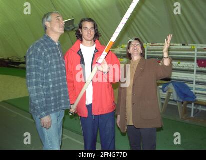 Heide Ecker-Rosendahl mit Ehemann John Ecker und Sohn Danny Ecker 04.12.1999. [Automatisierte Übersetzung] Stockfoto