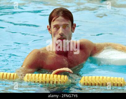 Olympische Spiele in München 1972 Roland Matthes Olympiasieger 100m und 200m Rückschlag. 06.09.1972. [Automatisierte Übersetzung] Stockfoto