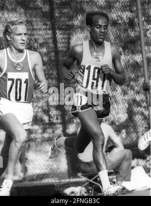 Olympische Spiele 1980 Moskau / Leichtathletik / 10000m / Mirus Yifter (Äthiopien) Gold über 5000 und 10 000m. [Automatisierte Übersetzung] Stockfoto