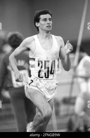 Olympische Spiele 1980 Moskau / Leichtathletik / 1500 m / Sebastian Coe (GBR) Aktion 1500 m 31.07.1980. [Automatisierte Übersetzung] Stockfoto