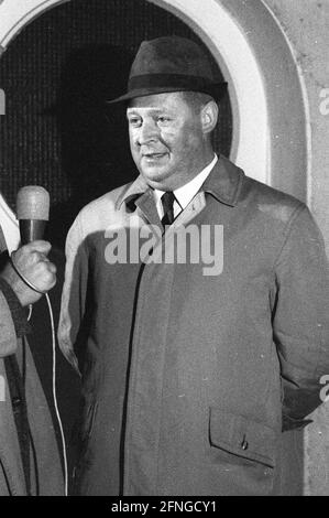 Dr. Wilhelm Tiefenbach Präsident der MSV Duisburg 23.09.1967 Keine Modellfreigabe ! [Automatisierte Übersetzung] Stockfoto