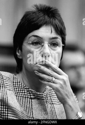 Hannelore ROENSCH , CDU , Februar 1992 [automatisierte Übersetzung] Stockfoto
