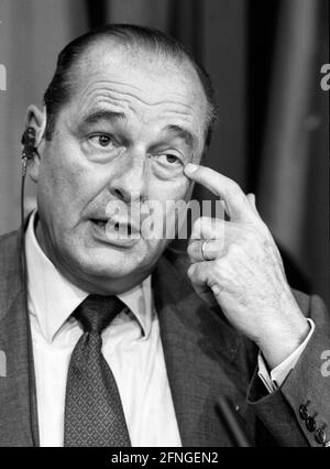 Jacques CHIRAC , Präsident von Frankreich , Oktober 1995 [automatisierte Übersetzung] Stockfoto