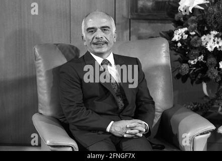 Deutschland, Bonn, 03.09.1990 Archiv-Nr.: 20-17-31 König Hussein von Jordanien in Bonn Foto: König Hussein bin Talal Stockfoto