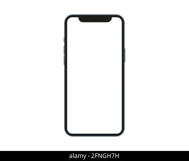 Mockup-Telefon . Bildschirmtelefon nachgestellt. Stock Vektor