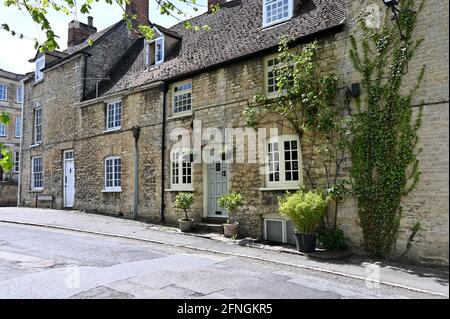 Haus an der Oxford Street im Norden von Oxfordshire Woodstock Stockfoto