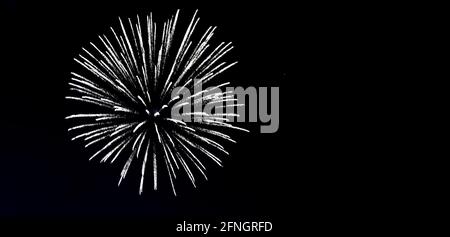 Feuerwerk am Himmel. Stockfoto
