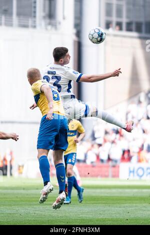 Kopenhagen, Dänemark. Mai 2021. Jonas Wind (23) vom FC Kopenhagen beim 3F Superliga-Spiel zwischen dem FC Kopenhagen und Brondby IF im Parkenstadion in Kopenhagen, Dänemark. (Foto: Gonzales Photo/Alamy Live News Stockfoto