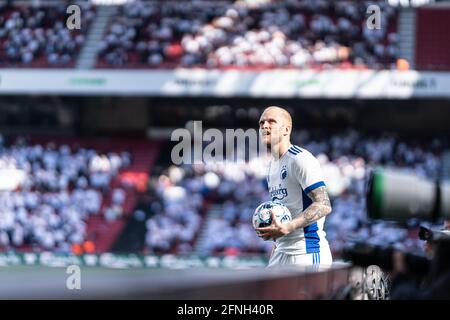 Kopenhagen, Dänemark. Mai 2021. Nicolai Boilesen (20) vom FC Kopenhagen beim 3F Superliga-Spiel zwischen dem FC Kopenhagen und Brondby IF im Parkenstadion in Kopenhagen, Dänemark. (Foto: Gonzales Photo/Alamy Live News Stockfoto