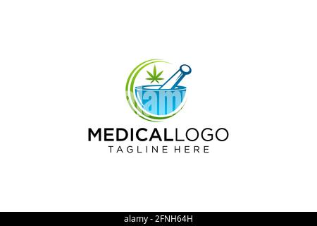 Medizinische Apotheke Logo Design-Vorlage.- Vektor. Stock Vektor