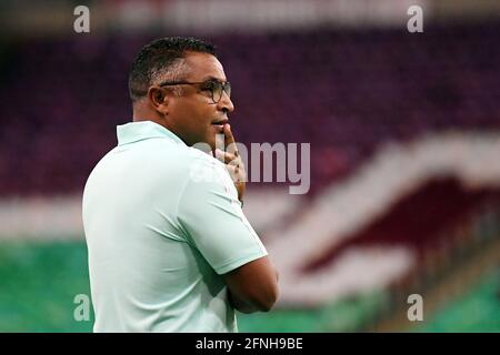 Rio de Janeiro, Brasilien, 14. März 2021. Der Fußballtrainer Roger Machado do Fluminense, während des Flamengo x Fluminense-Spiels für die Rio-Meisterschaft Stockfoto