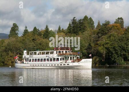 Dampfer Lake Windermere Cumbria Stockfoto