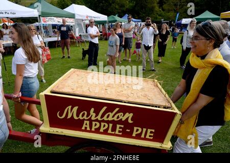 Marldon Apple Pie Fair 2019. Stockfoto