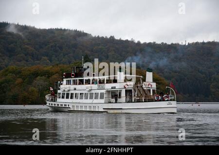 Dampfer Lake Windermere Cumbria Stockfoto