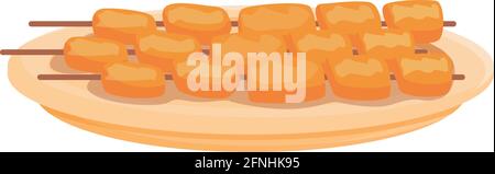 Koreanisches Grillsymbol. Cartoon von koreanischen Grill Vektor-Symbol für Web-Design isoliert auf weißem Hintergrund Stock Vektor