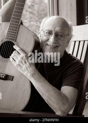 Folksänger Peter Yarrow der 1960er-Jahre Folk-gruppe Peter Paul und Maria. Stockfoto