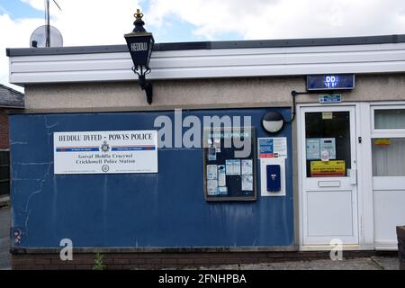 Polizeistation, Crickhowell, Powys, Wales Stockfoto